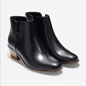 Cold Haan Abbot Bootie in Black Leather